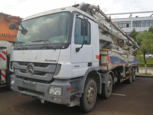 Buy cheap Used Zoomlion 52m Concrete Pump Truck Heavy Equipment with Hydraulic Machining Process from wholesalers