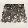 Buy cheap PVD Sliver Color Hairline Finish Big Small Round Splicing Decorative Stainelss Steel Trim Metal Mosaic Tile from wholesalers
