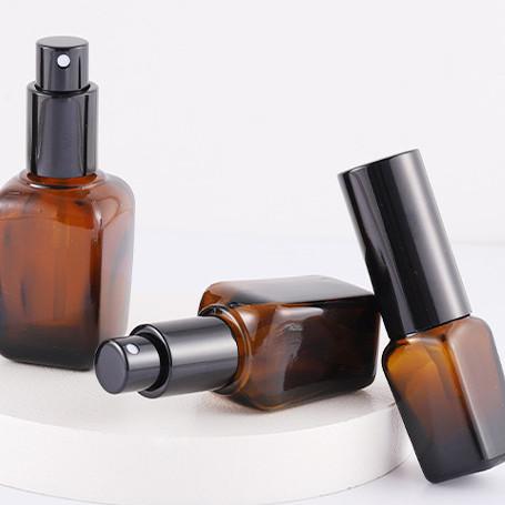 Buy cheap Glass Square Spray Oil Pump Bottles 10ml To 100ml from wholesalers