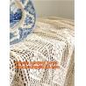Buy cheap 100% cotton beige 1.5gg crotch cutout handmade crochet table cloth 110 160 from wholesalers