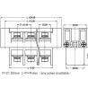 Buy cheap Plastic Cover 180A Panel Mount Terminal Block 21mm Perforation Feed Through from wholesalers