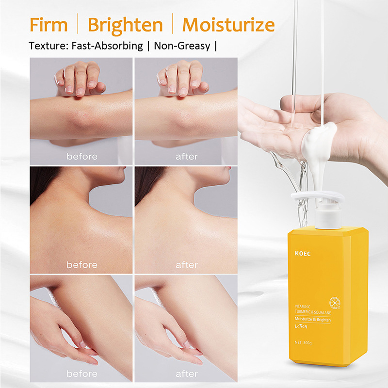 Wholesale Tumeric Vitamin C Lotion Face Cream Body Lotion Moisturizer Anti Aging Skin Care Firming Brightening Cream