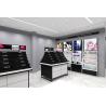 Buy cheap Customized Durable Metal Cosmetic Display Shelves With Big Cab Lightbox from wholesalers