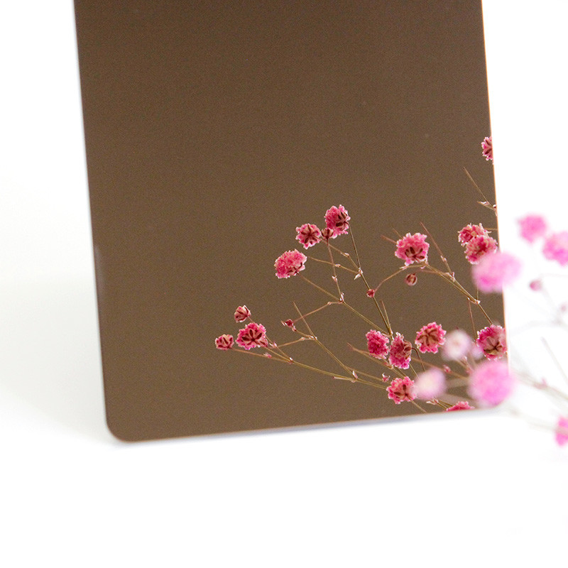 Aisi Stainless Steel Sheet Decorative 202 304 430 4X8 Mirror Rose Gold Color
