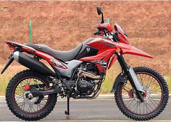 Buy cheap Red Color Dirt Bike Style Motorcycle , High Reliability Small Off Road Motorbike from wholesalers