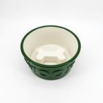 Colorful Ceramic Pet Bowl , Rounded Ceramic Dog Slow Feeder For Food Water