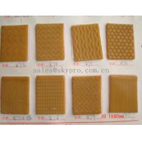 Buy cheap Tan color Shoe Sole Rubber Sheet Wear Resistant Different Textures product