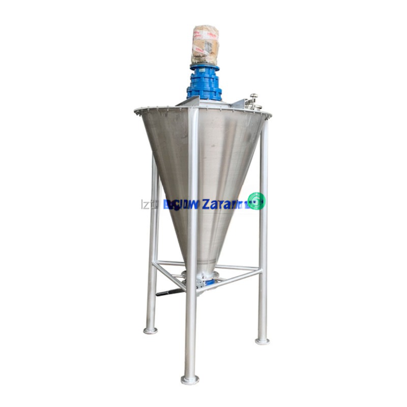Electric Motor Helix Double Screw Conical Stirring Mixer for Dye and Desiccant Mixing