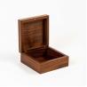 Buy cheap 5.1inch Personalised Walnut Wood Jewelry Box Square Wooden Box With Magnetic Lid from wholesalers
