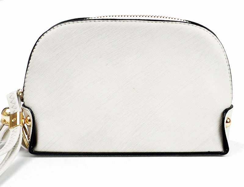 Wholesale Pure Color Blank Summer PU Leather Cosmetic Mini Bag