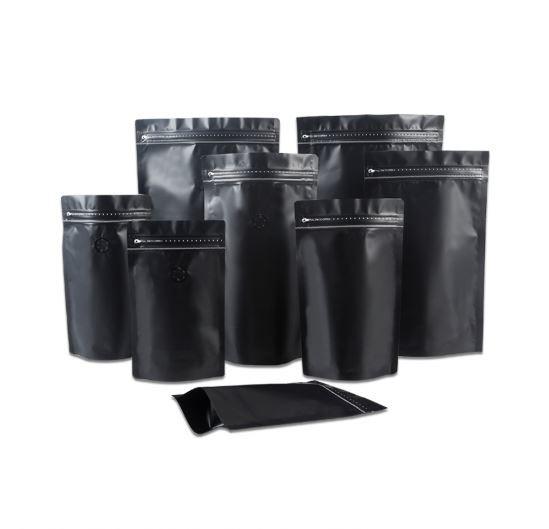 Buy cheap Stand up Black Heat Seal Food Grade Zip Plastic Bags for Nut Snack from wholesalers