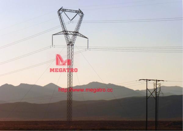 Buy cheap 330KV guyed delta suspension transmission tower from wholesalers