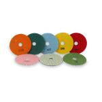 White 4 Grit Diamond Wet Polishing Pads For Marble Granite Stone Terrazzo Floor