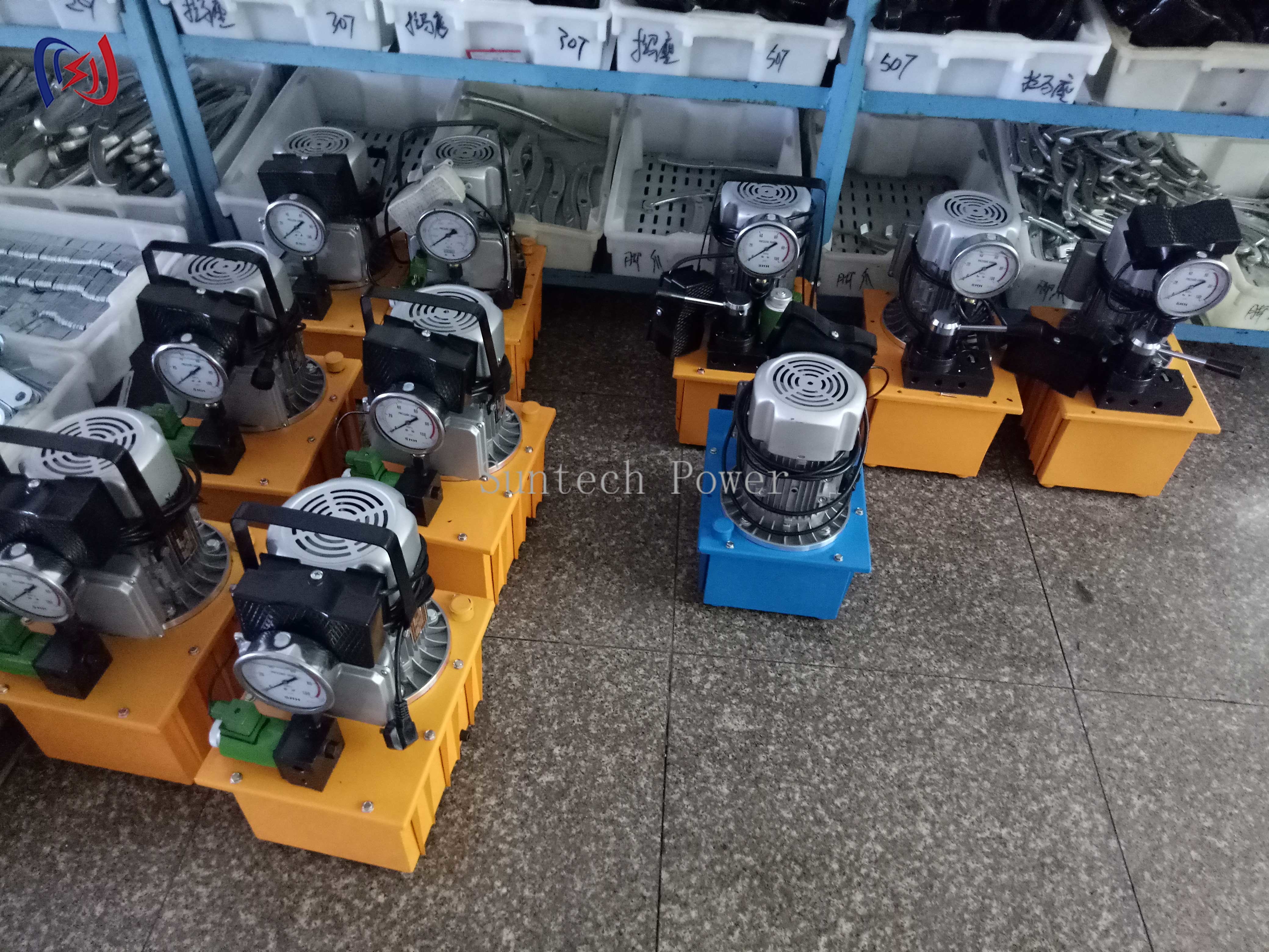 750W Hydraulic Crimping Tools Single Double Stage Electric Hydraulic Pump