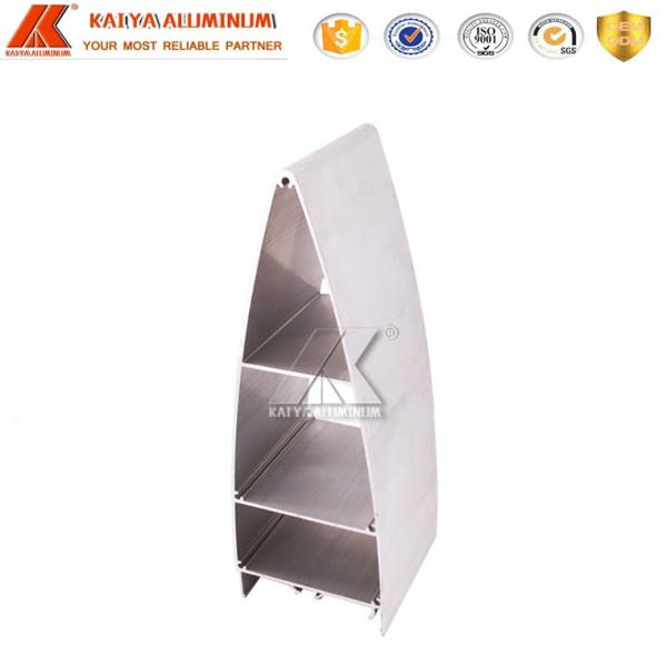 Triangle Shape 600mm 6082 Aluminum Alloy Profile / Extruded Aluminum Louver /