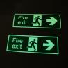 Buy cheap Custom Glowing Color Rectangle Photoluminescent Safety Exit Sign For Indoor And Outdoor from wholesalers