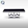 Buy cheap 130x70x45cm Black Glass Top Coffee Table For Living Room Long Lasting Wear from wholesalers