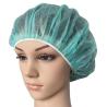 Buy cheap Disposable Nonwoven PP Round Bouffant Cap for Beauty Salon Red 21" 24" 10GSM 14GSM from wholesalers