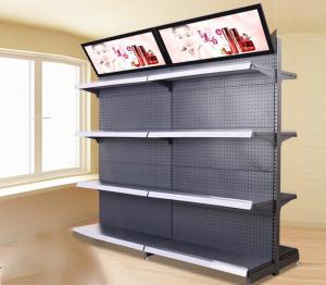 Wholesale Customized Size Metal Supermarket Display Shelving With Advertising Board from china suppliers