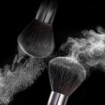 Black 8pcs Unbranded Makeup Brush Set Synthetic Fiber With Bag