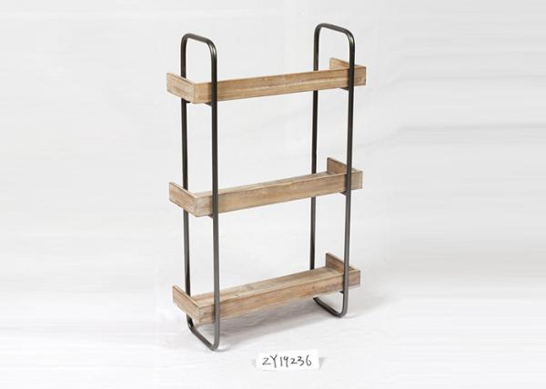 Buy cheap Floating Rustic Small Metal And Wood Display Shelves from wholesalers