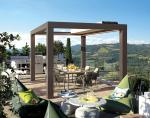 New technology outdoor motorized retractable pergola