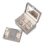 Silkscreen Logo Leather Gift Box Leather Jewelry Box With Lock