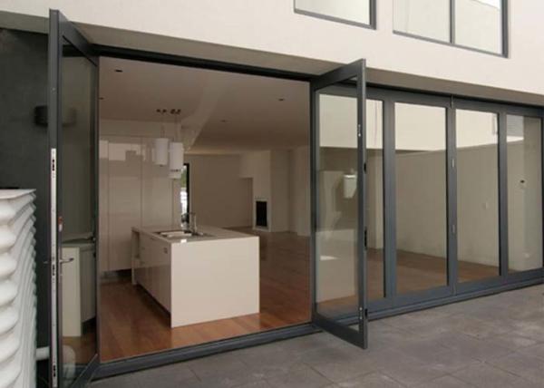 Buy cheap Double Glazing Tempered Glass Door Aluminium Frame , Restaurant Swing Doors Commercial from wholesalers