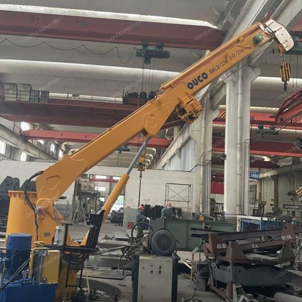 Buy cheap High Performance 0.5 Ton Telescopic Boom Crane For Offshore Support Vessels from wholesalers