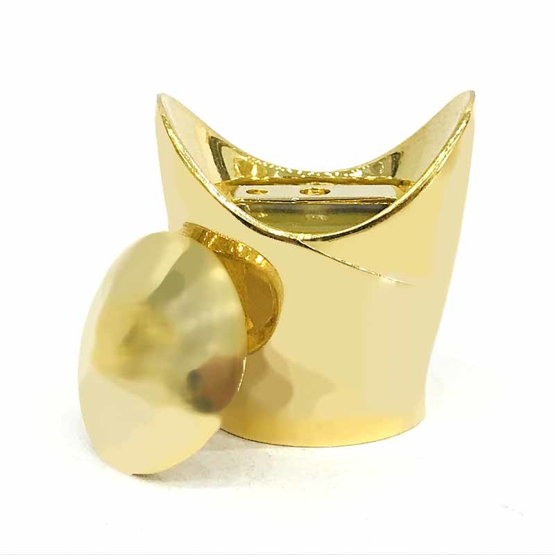 Custom Made Beautiful Gold Color Metal Zamak Perfume Bottle Cap