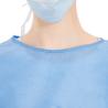 Buy cheap Level 3 SMS Medical Disposable Non Woven Isolation Gown Blue from wholesalers