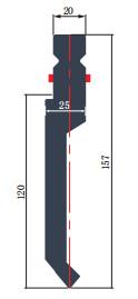 Buy cheap WAL157.86.R1A European Type Press Brake Punch With 86° Angle 42CrMo from wholesalers