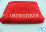 Microfiber Warp-Knitted Car Cleaning Cloth Red / Blue , Car Wash Microfiber