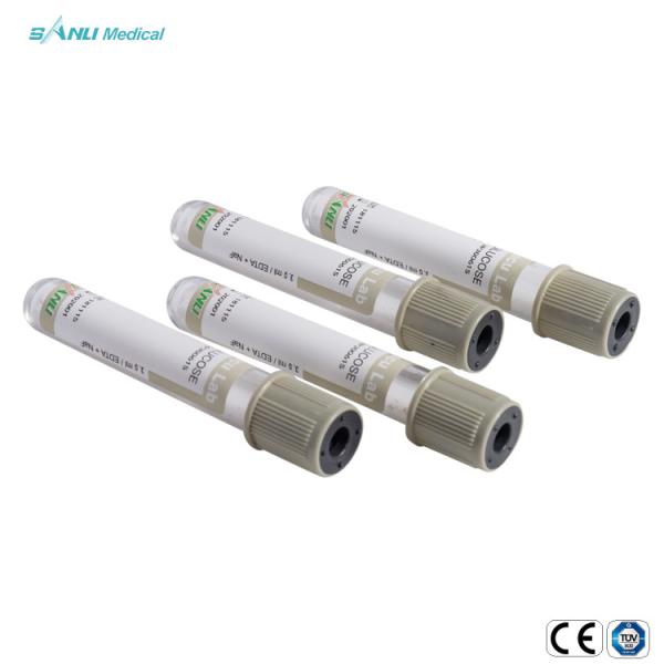Buy cheap Medical Disposable Gray Vacuum Blood Collection Glucose Tube from wholesalers