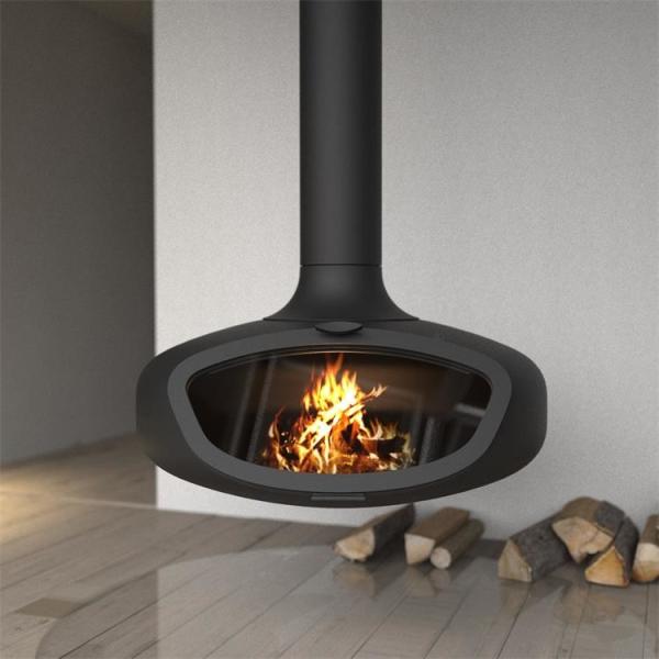 Buy cheap Popular Style Roof Mounted Wood Burning Steel Stove And Suspended Fireplace from wholesalers