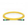 Buy cheap MPO Trunk Cable SM 12 Fiber Optical Yellow Color Customized from wholesalers