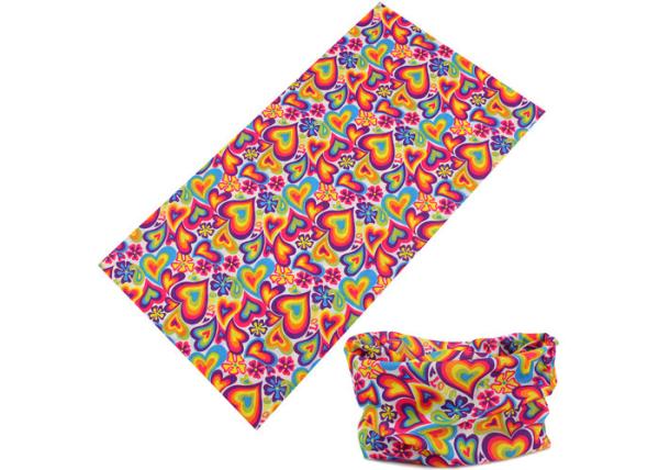 Buy cheap Red Heart Pattern Womens Headwear , Travel Original Multifunctional Headwear from wholesalers