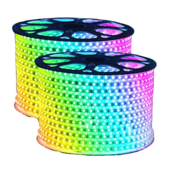 Buy cheap 100m RGB Strip Light for Landscape Waterproof Warm White LED WiFi Remote Control DMX Compatible from wholesalers