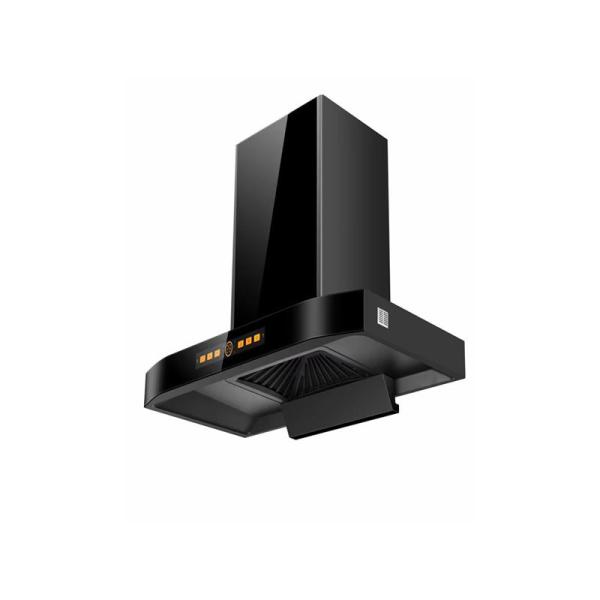 Buy cheap Modern Glass Stainless Steel T Shape Chimney Hood Low Noise Electric Kitchen Exhaust Range Hood from wholesalers