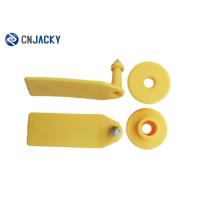 Buy cheap Professional RFID UHF Sheep Animal Ear Tag In Yellow , Customizable Size product