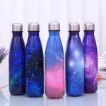 Double Wall 18/8 Stainless Steel Vacuum Cola Shape Bottle Narrow Mouth Thermos