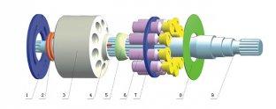 Buy cheap Hydraulic Piston Pump Parts Uchida A10VD17/23/28/40/4/71 from wholesalers