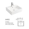 Buy cheap Integrated Square Counter Top Bathroom Sink 50cm Hand Wash Basin Anti Acid from wholesalers