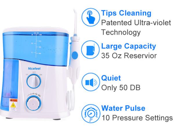 Buy cheap 6Pcs Electric Toothbrush and Water Flosser All-in-One for Oral Care from wholesalers