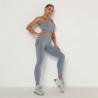 Buy cheap Seamless Yoga Workout Clothes Compression 2 Piece Set Hip Lifting Leggings Crop Top from wholesalers