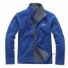 Buy cheap Embroidery Blue Mens Flight Jacket Fleece Type With Stand Collar Solid Color from wholesalers