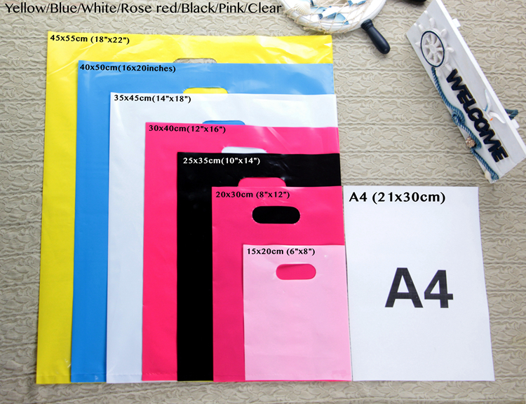 Wholesale Die Cut Handle Eco-Friendly Custom Design Shopping Gravure Printing Groceries Plastic Bags With Logo