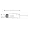Buy cheap Waterproof 1 To 2 Overmolded M8 Male Plug 3 - 8A IP67 For Outdoor Applications from wholesalers