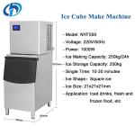 Ice Discharge Per Circle 260 pieces 500kg Professional Commercial Ice Cube Block