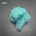 Regenerated Polyester Staple Fiber Light Blue Dope Dyed 2.5D PSF For Padding